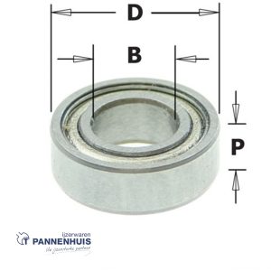 CMT Standaard kogellager D= 9,5×4,76 P=3,2