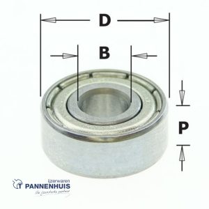 CMT Standaard kogellager D=12,7×4,76 P=5