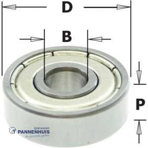 CMT Standaard kogellager D=19 x 6  P=6