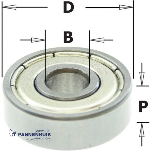 CMT Standaard kogellager D=19 x 6  P=6