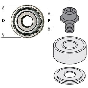 CMT Standaard kogellager D=19 x 6  P=6