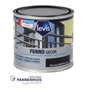 Levis Ferro decor 0,50l 8900 Mat Zwart