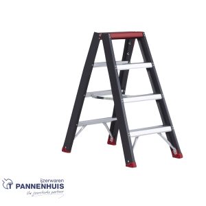 Altrex Taurus dubbele trapladder 2×4 – 95cm – 7,3kg zwart