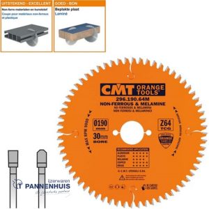 CMT Cirkelzaag HW 190x30x2,8 Z64 Aluminium, Composiet