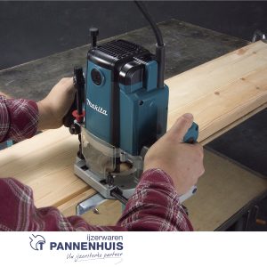 Makita RP1800FX1J Bovenfrees 12mm 1850W + extra acc + MAKPAC. Op=Op