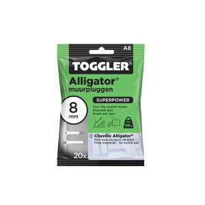 Toggler A 8 Alligator Plug 8mm  20 st (groen)