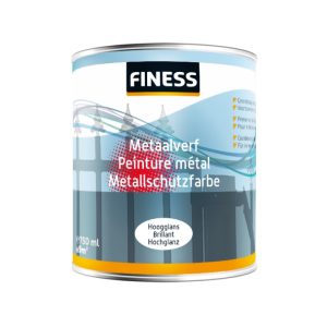 FINESS Metaalverf hoogglans 250 ml rood