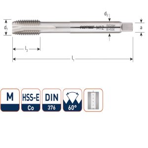 TAP machine tap M10 spoed 1.50mm HSS