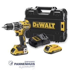 Dewalt DCD796D2 18V XR Brushless Schroef-/klopboormachine 2x 2.0Ah in TSTAK