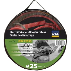 GYS Startkabel 500A, met geisoleerde klem, 3,5m