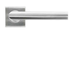 Deurkruk Pro FLAT SQUARE I SHAPE 19mm Inox Plus R+NO KEY