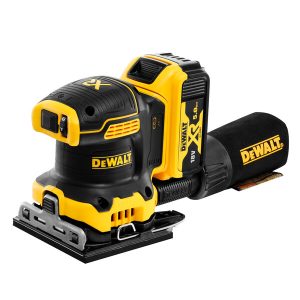 Dewalt DCW200P2 18V XR Brushless 1/4 vel Vlakschuurmachine + 2x 5.0Ah in TSTAK