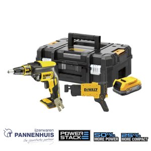 Dewalt DCF620E1K 18V XR Brushless Gipsplaatschroevendraaier in TSTAK 1xaccu – Body