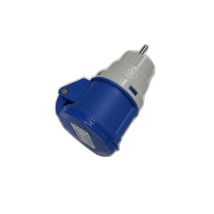 CEE huishoudelijke adapter 16A IP67 BLAUW