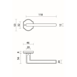 Deurkruk Pro RALPH FONT R+NO KEY