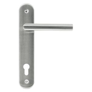 Deurkruk Pro I SHAPE 19mm Inox Plus Plaat + CYL 110mm