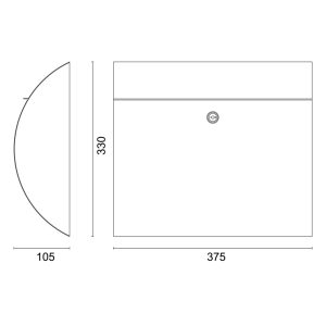 Brievenbus INOX PLUS MODEL ROND