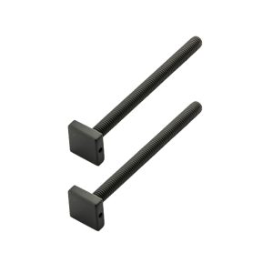 Bevestigingsset M 8 trekker voor buitendeur/CARRE 20MM/100MM ZWART