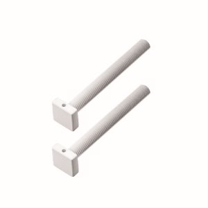 Bevestigingsset M10 trekker voor buitendeur/CARRE 20MM/100MM WIT STRUCTUUR