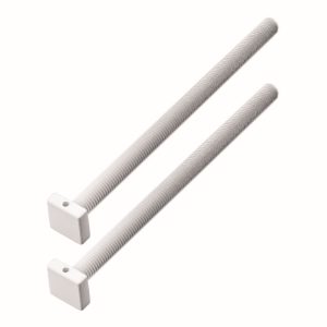 Bevestigingsset M10 trekker voor buitendeur/CARRE 20MM/160MM WIT STRUCTUUR