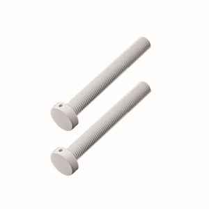 Bevestigingsset M10 trekker voor buitendeur/ROND 20MM/100MM WIT STRUCTUUR