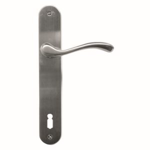 Deurkruk Pro ERICA INOX LOOK PLAAT+KEY 110MM