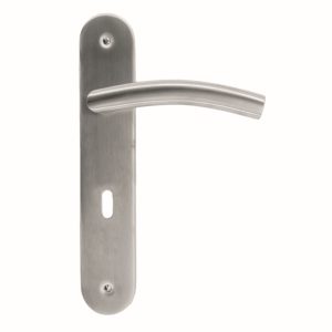 Deurkruk Pro GI SHAPE 19MM INOX PLUS PLAAT+KEY  72MM