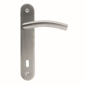 Deurkruk Pro GI SHAPE 19MM INOX PLUS PLAAT+KEY 110MM