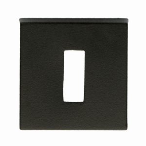 Sleutelplaatje BB SQUARE 48MM Zwart structuur UV