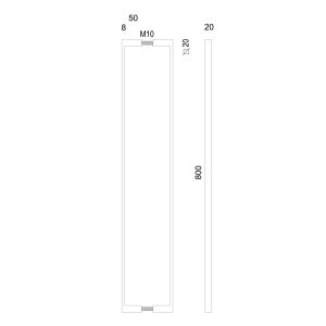 Trekker COSMIC 20/ 800 INOX PLUS PAAR DEURDIKTE>3CM