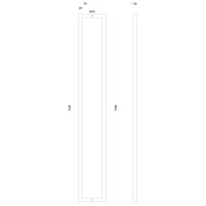 Trekker CUBICA 20/1000 INOX PLUS PAAR VOOR GLAS