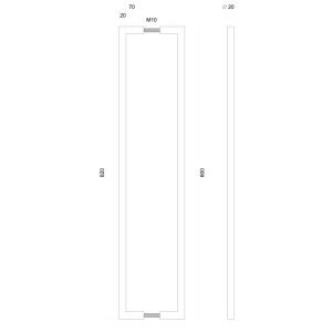 Trekker CUBICA 20/800 INOX PLUS PAAR DEURDIKTE >3CM