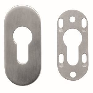 Veiligheidscilinderplaatje OVAAL INOX PLUS 9MM