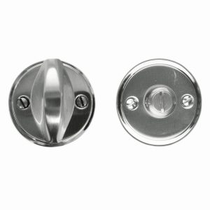 WC garnituur rond retro 48MM PLAT INOX LOOK