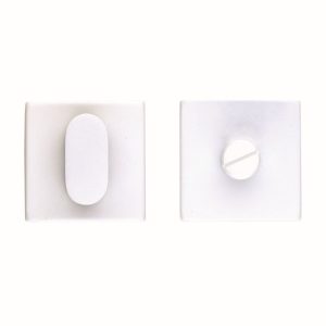 WC garnituur SQUARE SHAPE WIT STRUCTUUR Zonder Rood/Wit TIGE 120MM