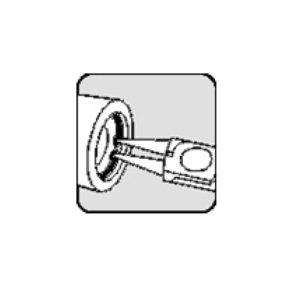 Promat Borgringtang J 0 voor gaten d. 8-13 mm gepolijst