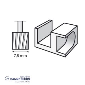 Dremel 115JA, Frees HSS cilindervorm 7,8 mm