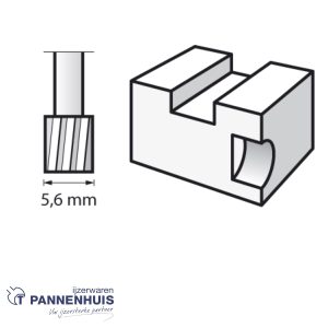 Dremel 196JA, Frees HSS cilindervorm 5,6 mm