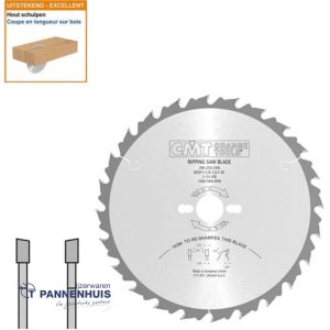 CMT Schulpcirkelzaag HW 250x30x2,8 Z24 Massieve houtsoorten