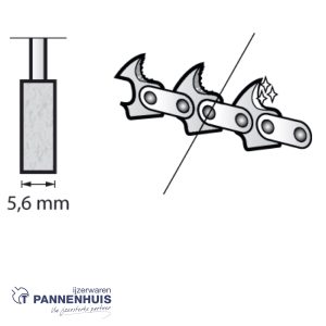 Dremel 455JA, Slijpsteentje 5,5 mm v. kettingzaag