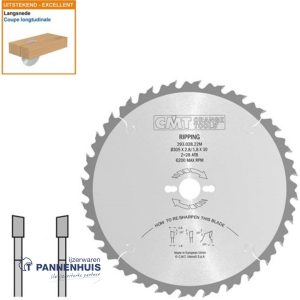 CMT Schulpcirkelzaag HW 305x30x2,8 Z28 Massieve houtsoorten