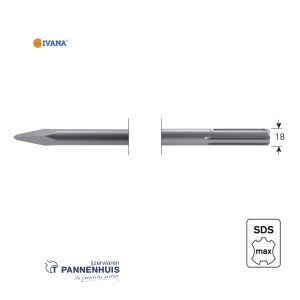 IVANA SDS-MAX Puntbeitel  400mm