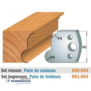 CMT Profielmessen I=40x4mm 2 stuks nr.054