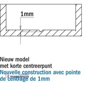 CMT Cilinderkopboor rechts D=26 LT=57 S=8×30 Z2+V2 RH HW