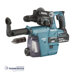 Makita DHR243RTJW Accu SDS+ combihamer 24mm LXT 18V + stofafzuiging 2x BL1850B