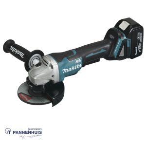 Makita DGA508RTJ Accu haakse slijper 125mm LXT 18V + 2x BL1850