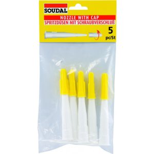 set van 5 spuitmonden + dopje Soudal