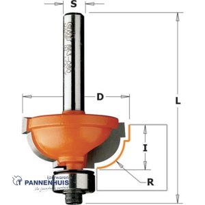 CMT Bolle radiusfrees met kogellager HW D=31,7 x 14,3mm R=8 L=55 S=8 Z2