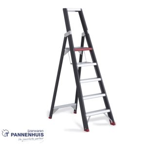 Altrex Taurus trapladder  5 treden – 120cm – 9,6kg zwart