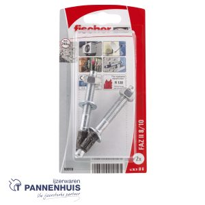 fischer Doorsteekanker FAZ II Plus  8/10 K NV (Blister)